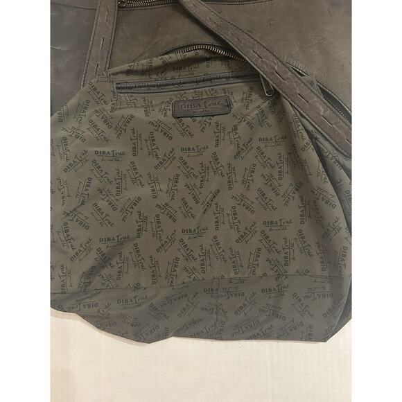 DIBA TRUE Black Distress Leather True Hobo Bag Designer Purse Handbag MRSP $250 - Picture 11 of 16